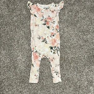 Posh Peanut Ruffle Cap Sleeve Romper